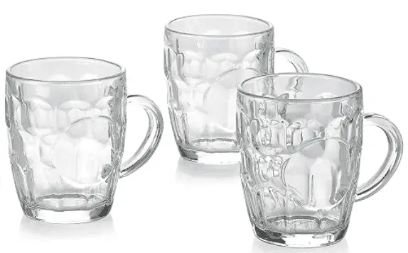 Beer glass and mugs