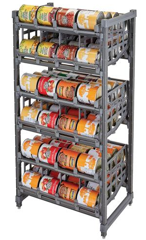 Medium capacity can storage racks