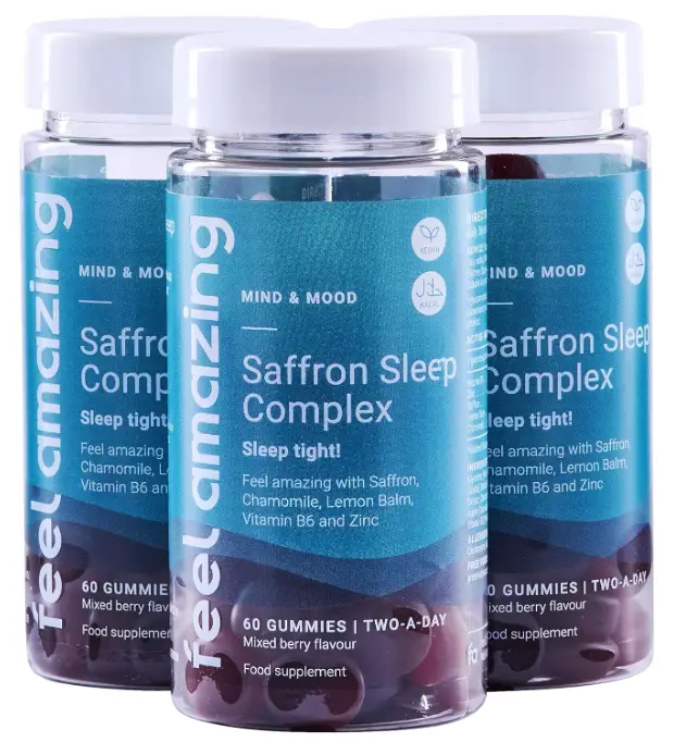Feel Amazing Saffron Sleep Complex Gummies