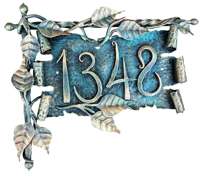 Handmade House Number Sign