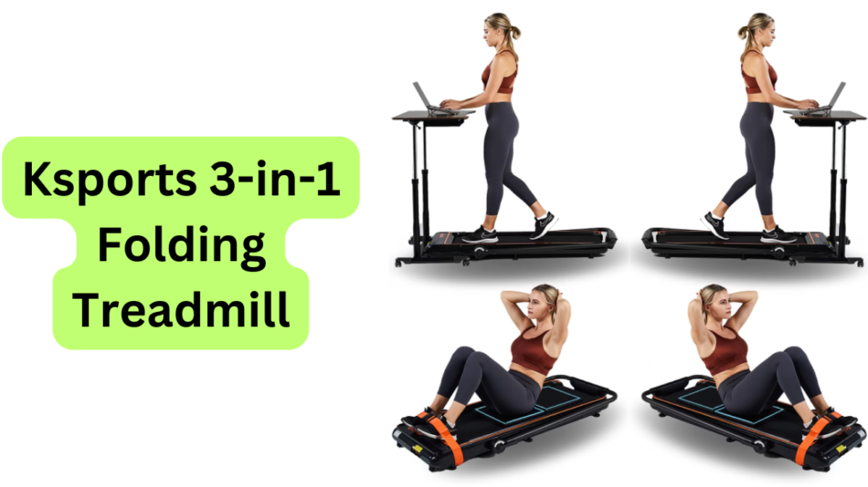 Ksports 3-in-1 Folding Treadmill