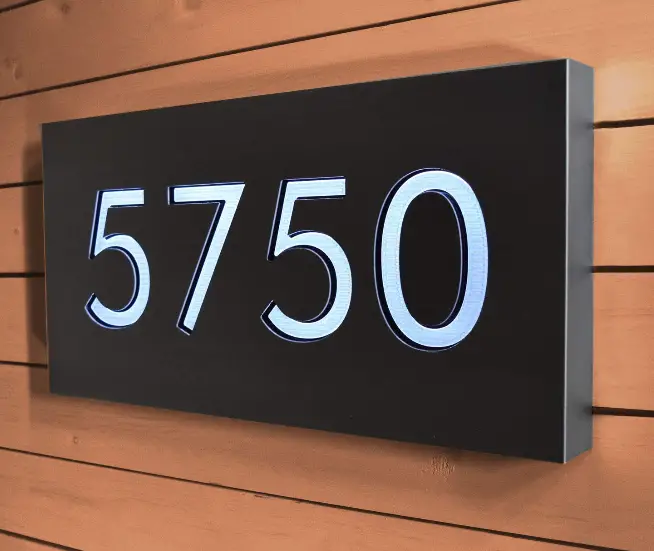 Lighted Address Sign House Numbers