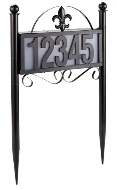 Solar House Number Display Stakes