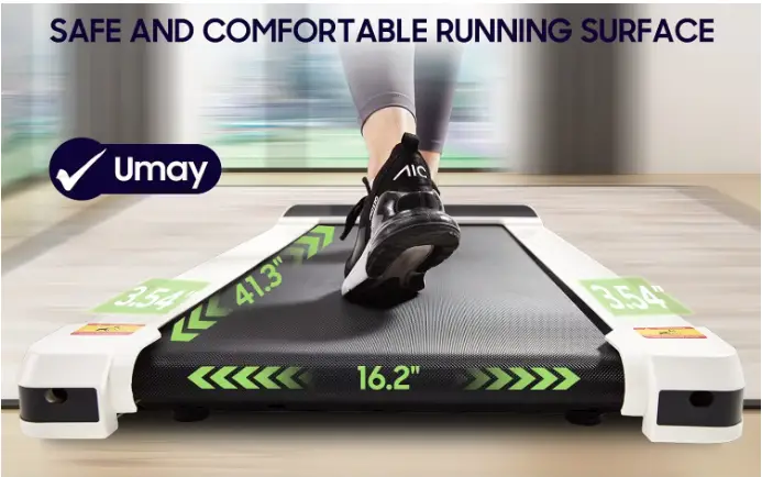 UMAY 2-in-1 Walking Pad-Folding Treadmill